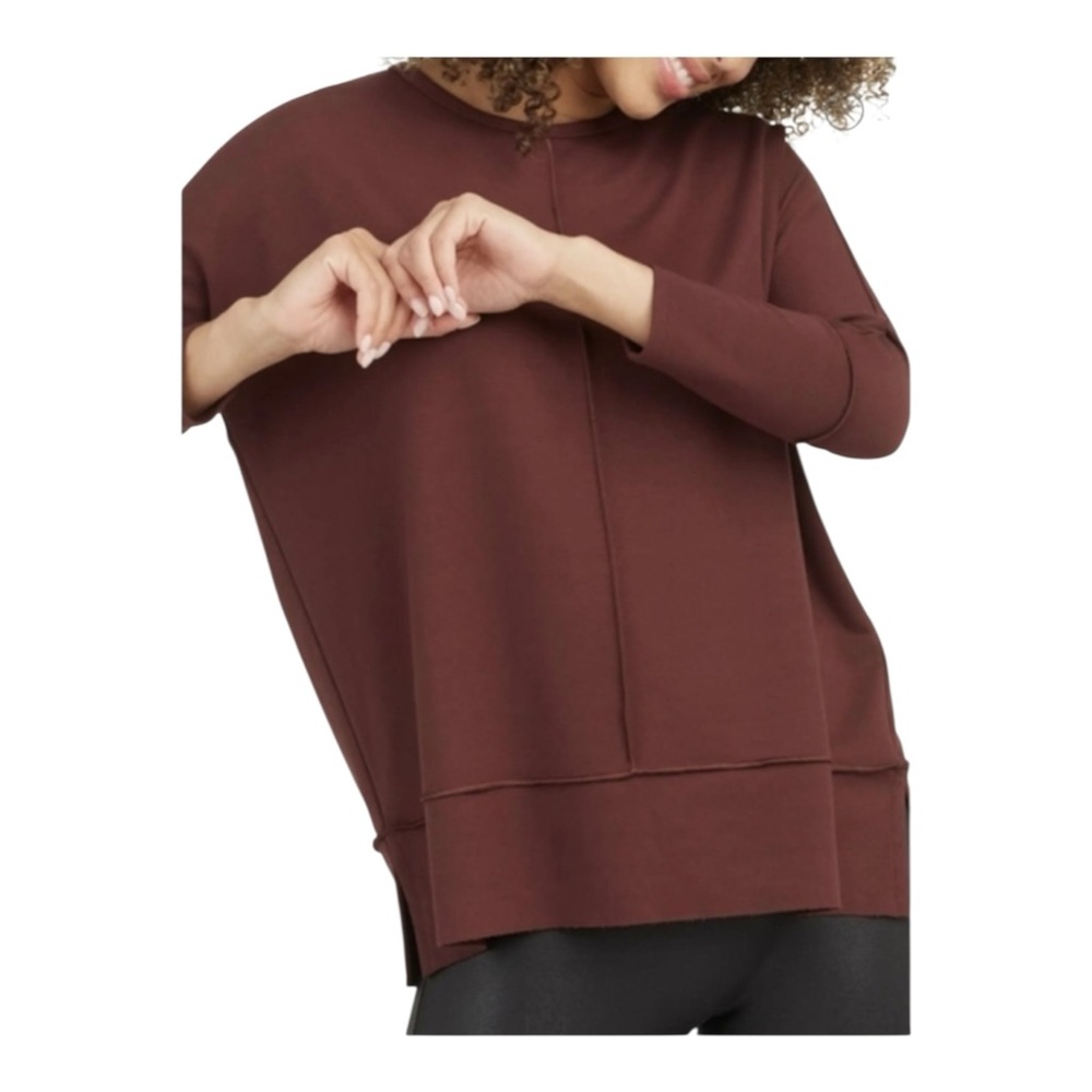 Spanx Perfect Length Athleisure Loungewear Dolman Sleeve Top